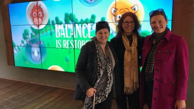 Palm Oil video wall at Taronga Tiger Trek launch